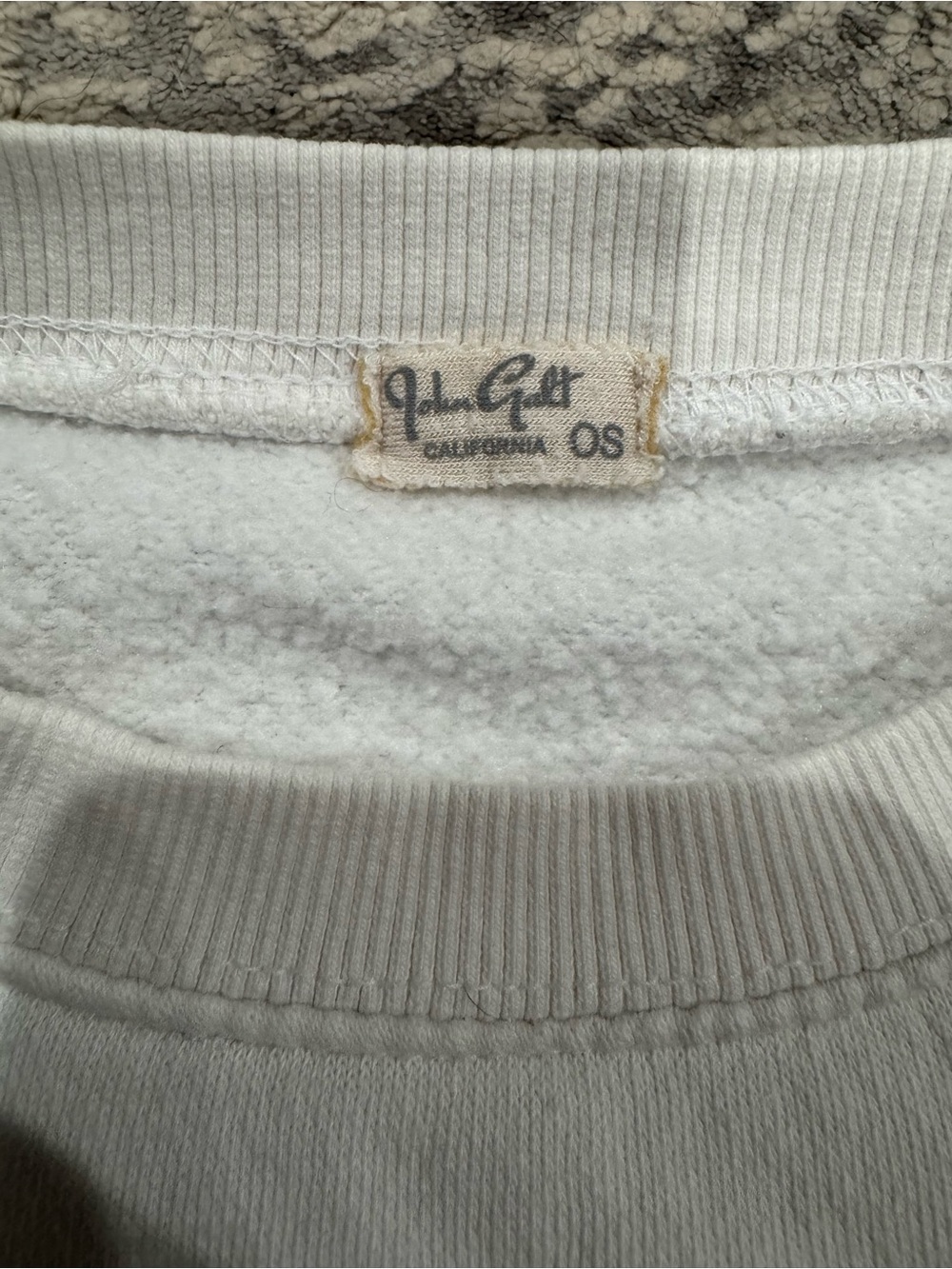 J Galt White Sweatshirt with Navy USA Graphic - Picture 5 of 8